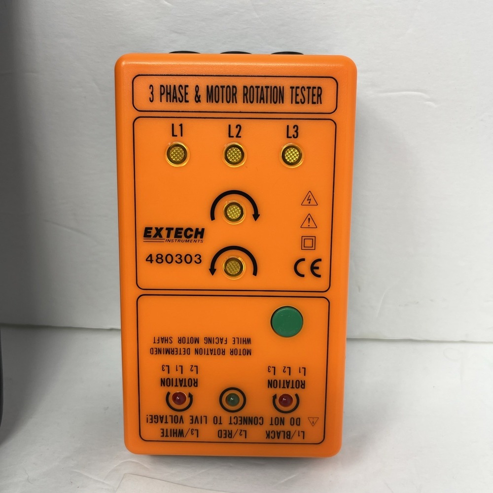 Extech 480303 3 Phase & Motor Rotation Tester 480303 MPN